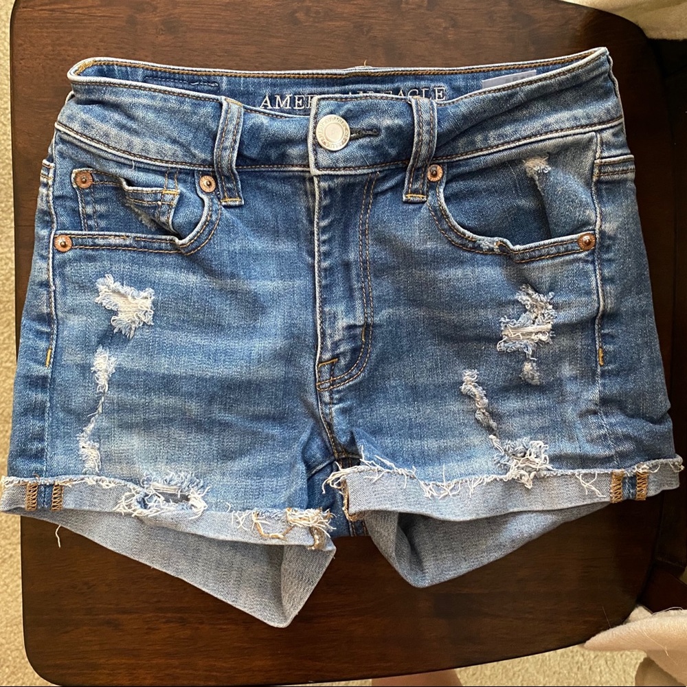American Eagle Hi-rise denim shorts
